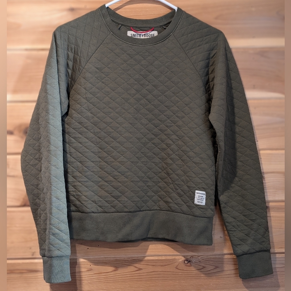 Smith + Rogue Quilted Crew Sweater